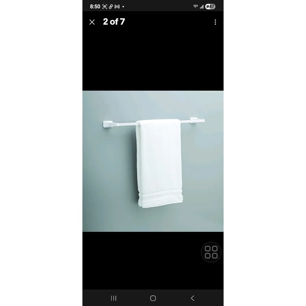 Franklin‎ Brass Futura 24 in. Wall Mount Towel Bar Bath Hardware Accessory White